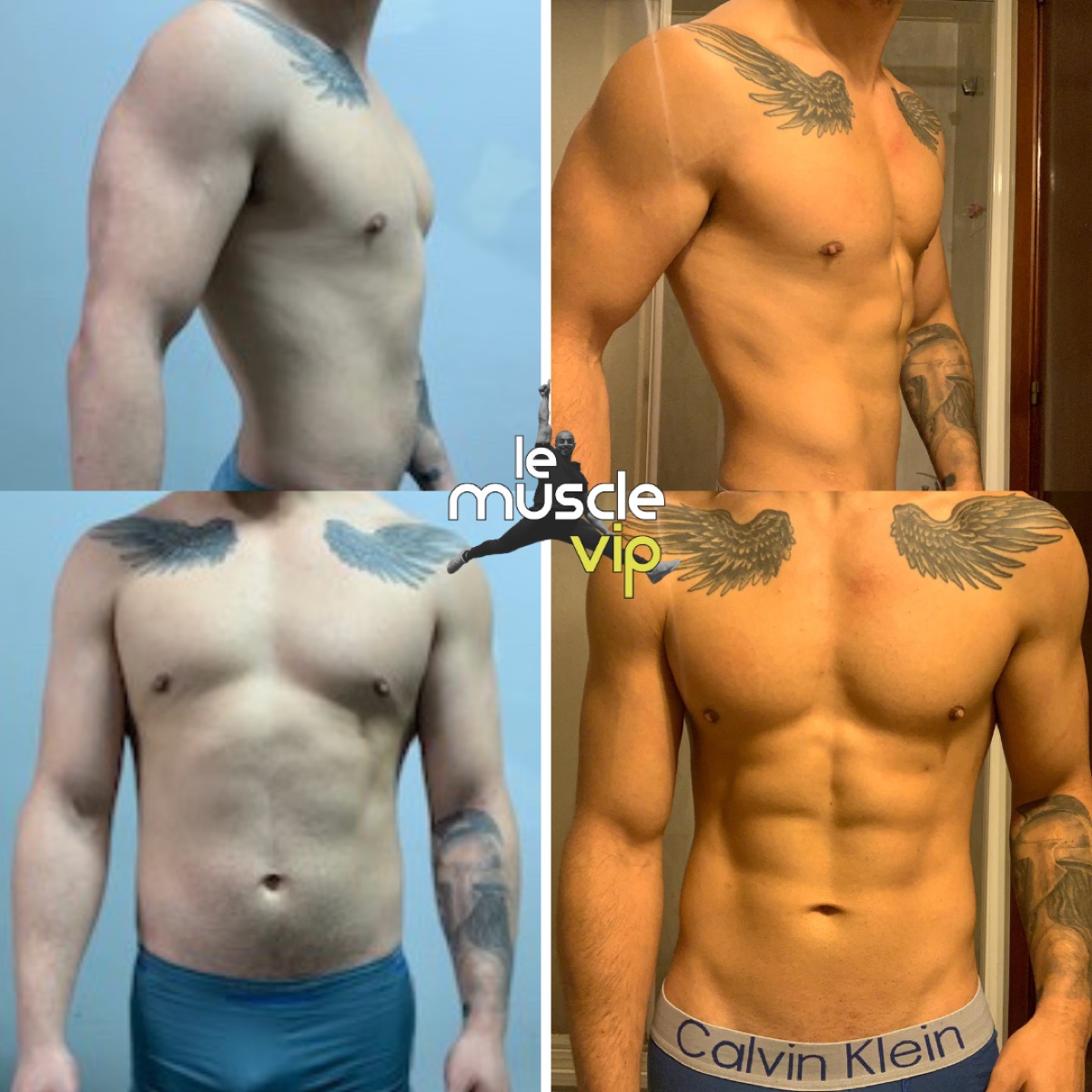 Transformación de Osvaldo — cambio físico tras el método LeMuscleVIP